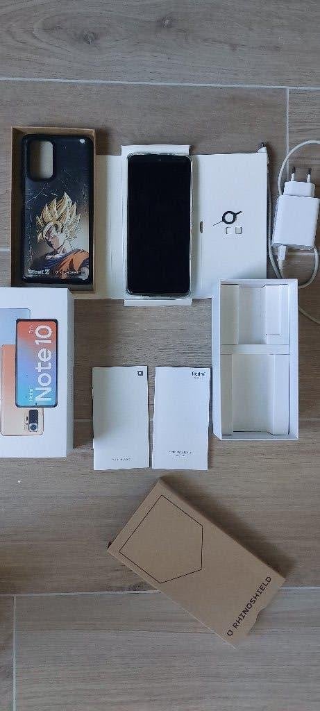 Redmi Note 10 Pro + Coque DBZ Rinoshield + chargeur USB-C, Télécoms, Téléphonie mobile | Marques Autre, Autres modèles, 6 mégapixels ou plus