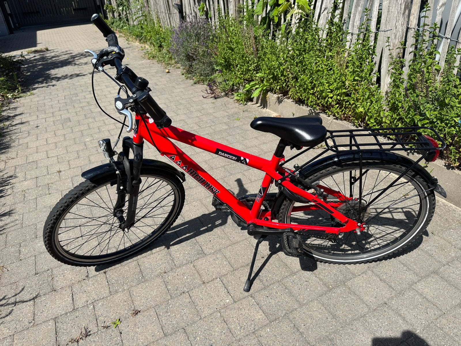 Bike fun high risk 24inch - jongens fiets kleur rood, Ophalen, Velgrem, Versnellingen, BikeFun Kids (BFK)