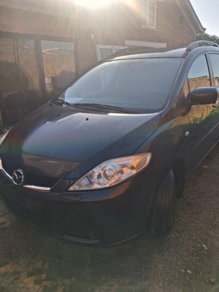Mazda 5 , top staat, 2007 ,benzine, airco, trekhaak, Autos, Mazda, Argent ou Gris, Achat, 7 places, Boîte manuelle