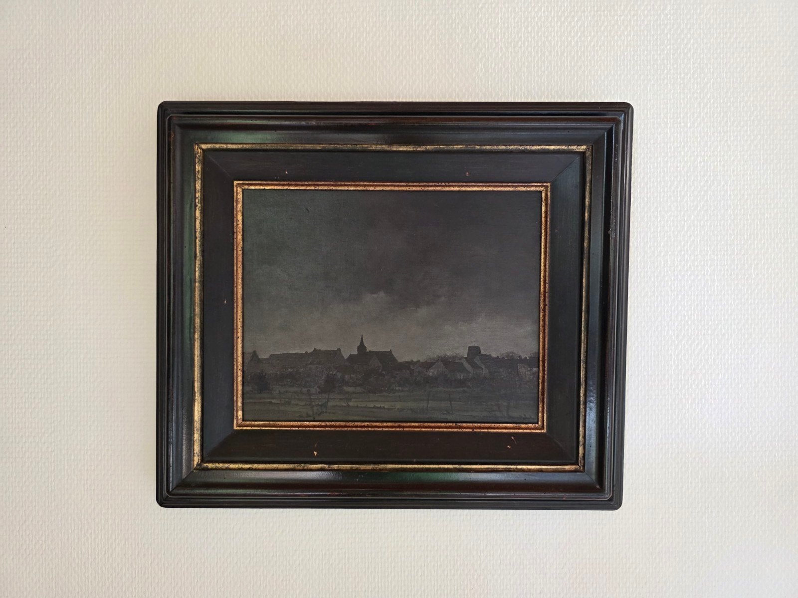 Stene dorp Delancker zonsondergang, Antiek en Kunst, Ophalen