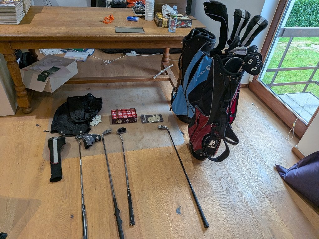 Lot Golf Gaucher debutant, Sport en Fitness, Ophalen, Gebruikt, Set, Overige merken