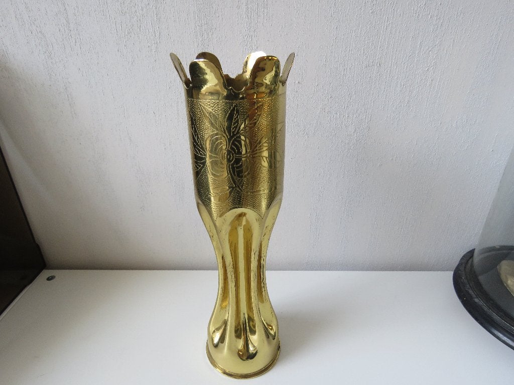 Boîte en laiton sculpté Art Nouveau, Antiquités & Art, Enlèvement ou Envoi