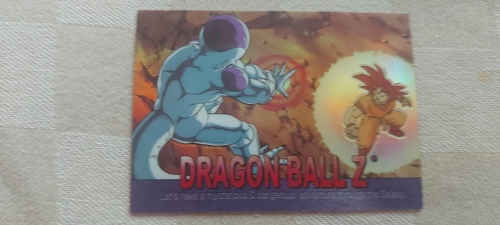 dragonball z kaart reverseholo Frieza vs Goku blast, Hobby en Vrije tijd, Ophalen of Verzenden, Nieuw, Losse kaart