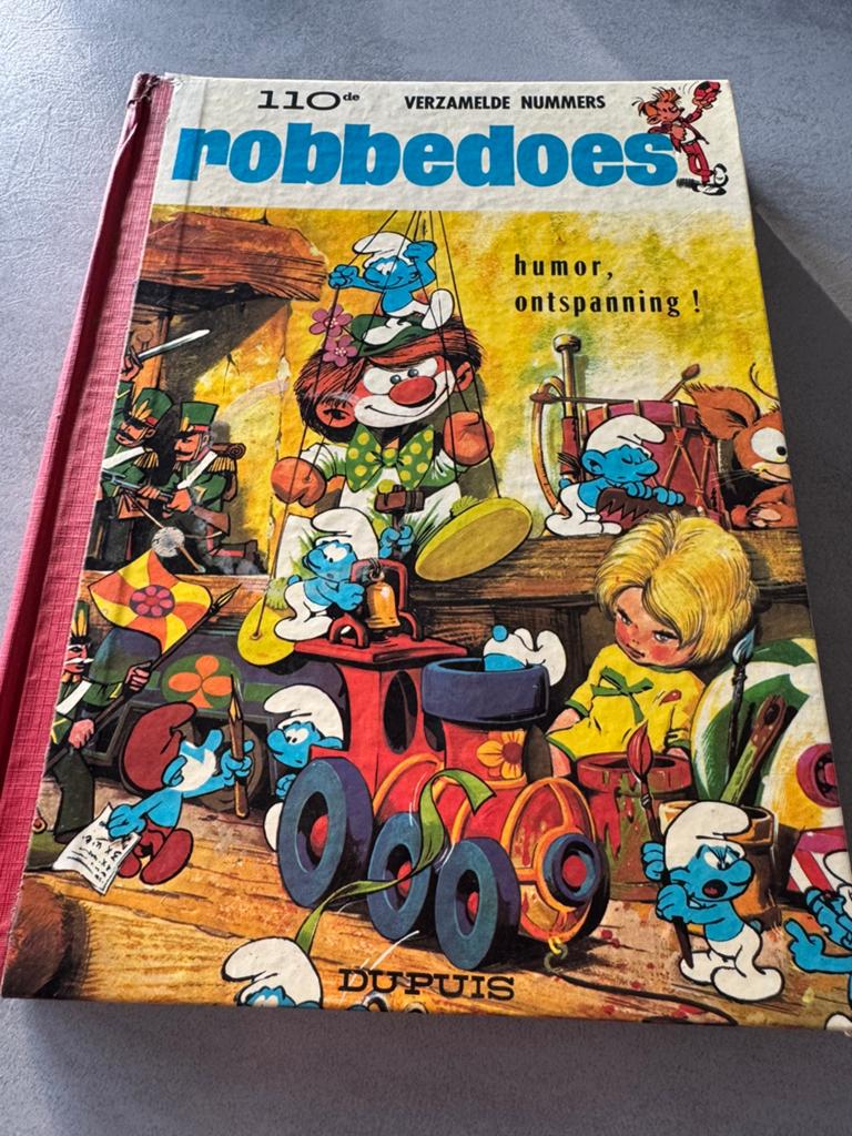Robbedoes verzamelalbum 110 (1968) met microverhaaltjes, Boeken, Stripverhalen, Eén stripboek, Ophalen of Verzenden, Gelezen
