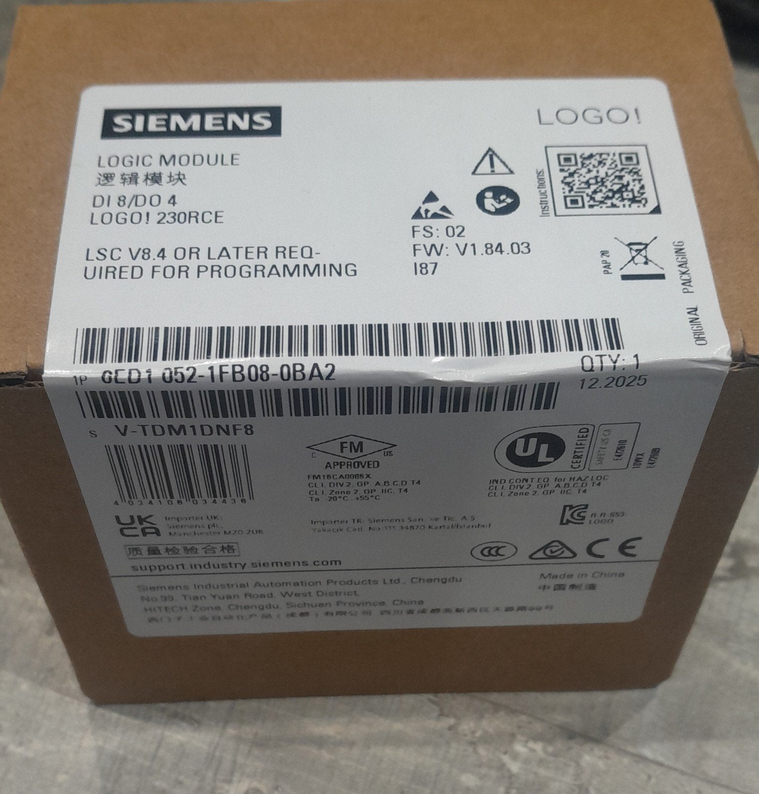 Siemens logo 8.4 230rce, Hobby & Loisirs créatifs, Composants électroniques, Enlèvement ou Envoi