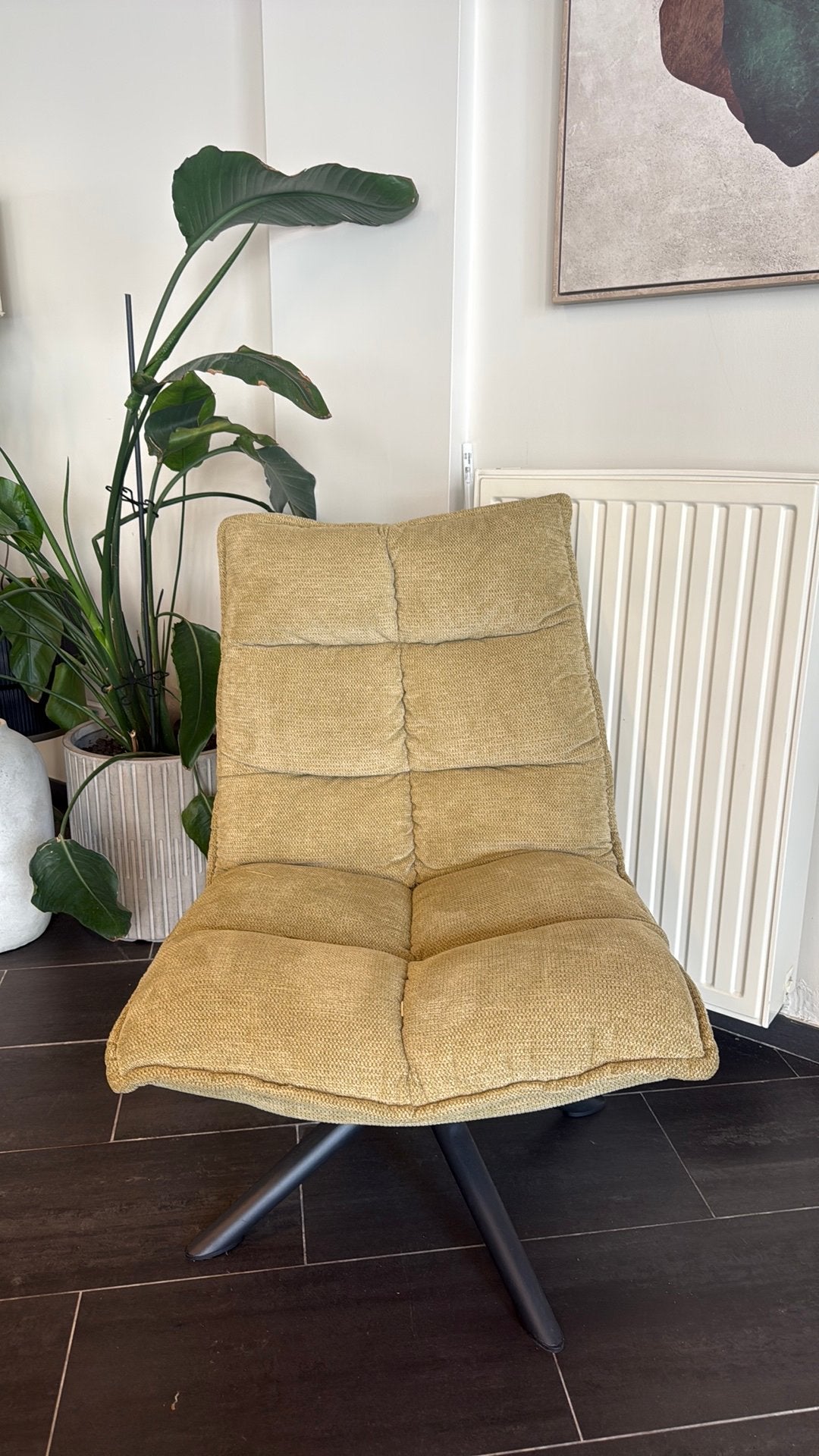 Fauteuil beige creme, Enlèvement, Comme neuf