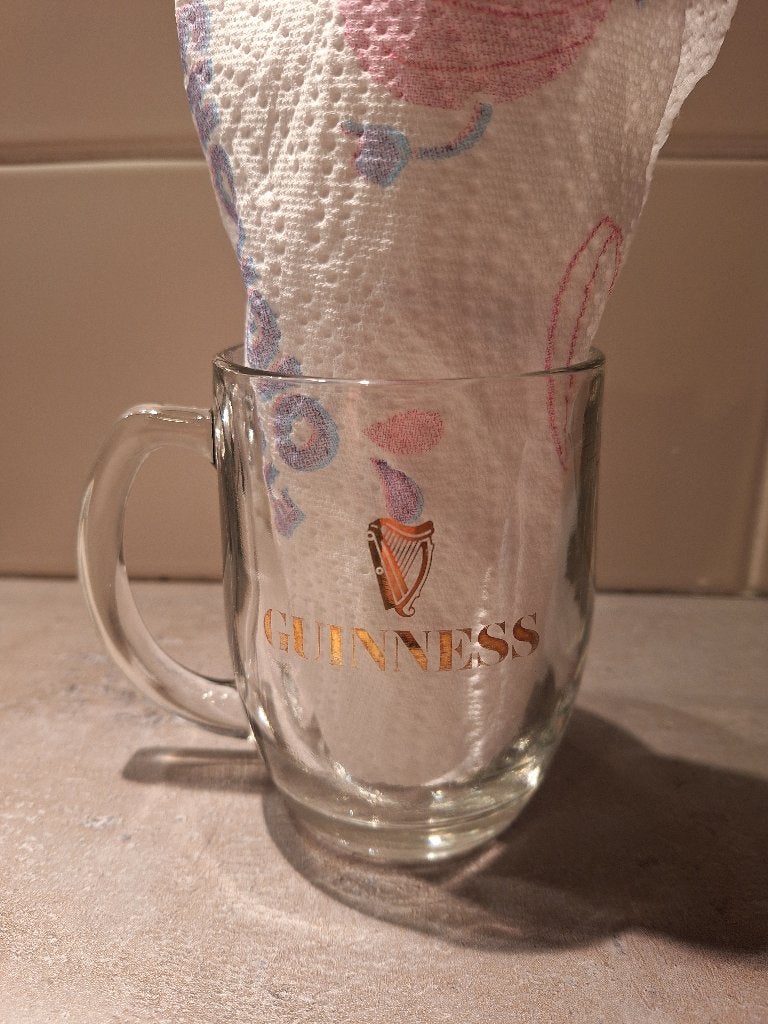 Guinness half pint "tankard" glas, Verzamelen, Ophalen of Verzenden, Gebruikt, Bierglas