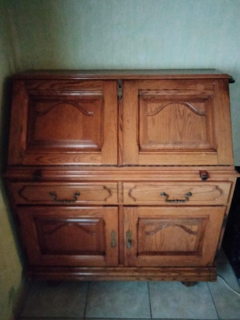 Bureau, Ophalen, Opbergruimte, Gebruikt, Hout