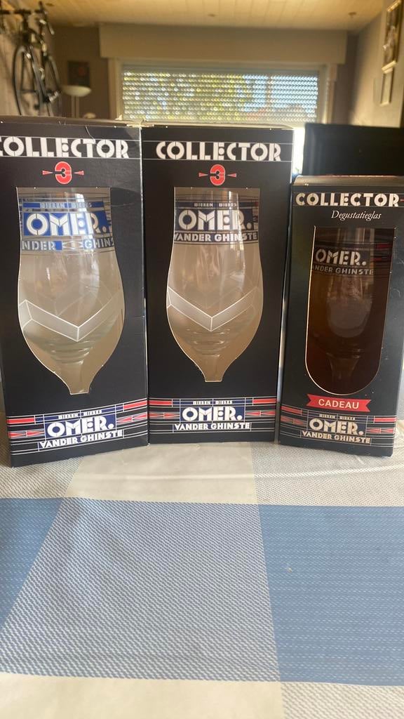 3 Omer glazen, collector glas editie 3, Ophalen, Nieuw
