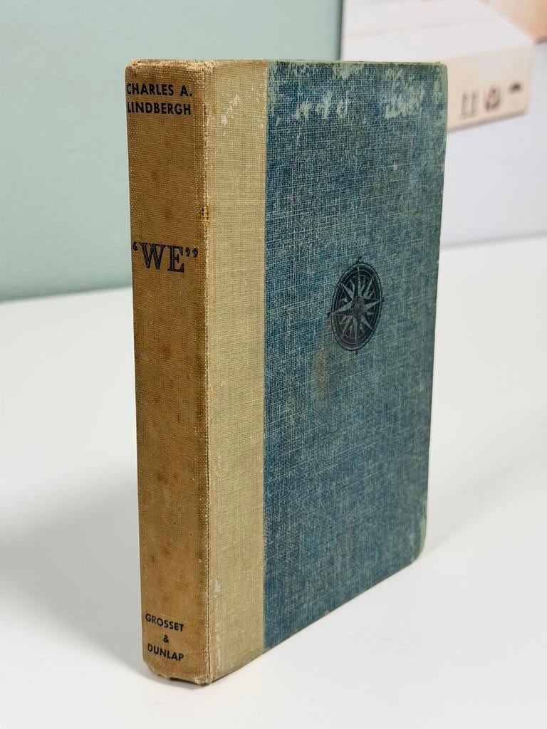 Vintage Charles A. Lindbergh “WE” 1927 Hardcover Engels Boek, Antiek en Kunst, Antiek | Boeken en Manuscripten, Ophalen of Verzenden