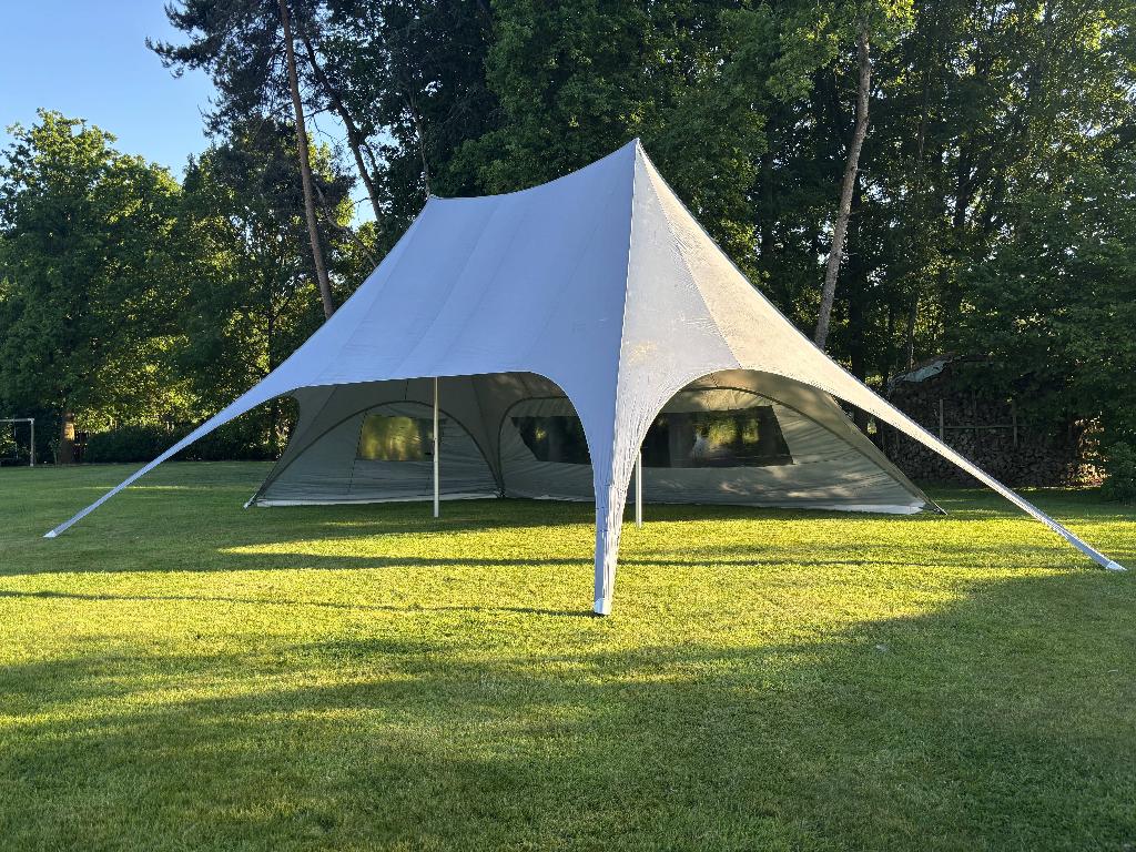Dubbele stertent, Ophalen, Gebruikt, 6 meter of meer, Stertent