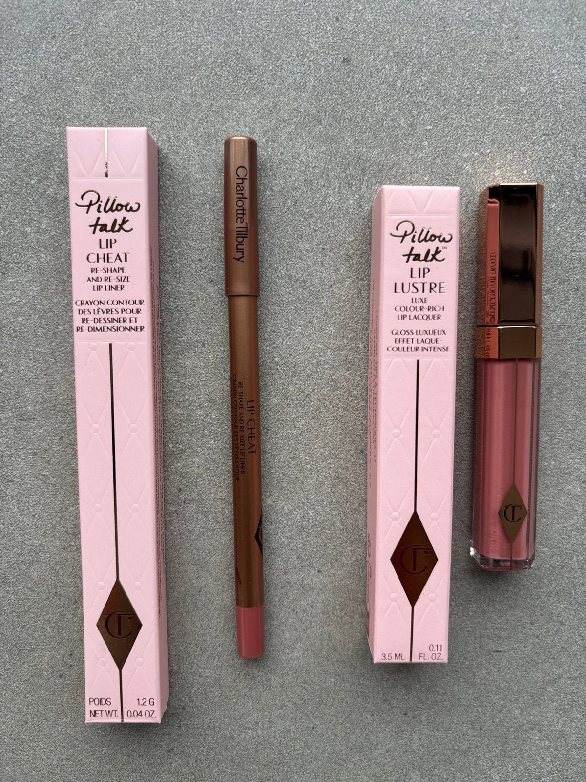 Charlotte Tilbury Potlood + Lippenlak, Lippen, Nieuw, Ophalen of Verzenden, Make-up