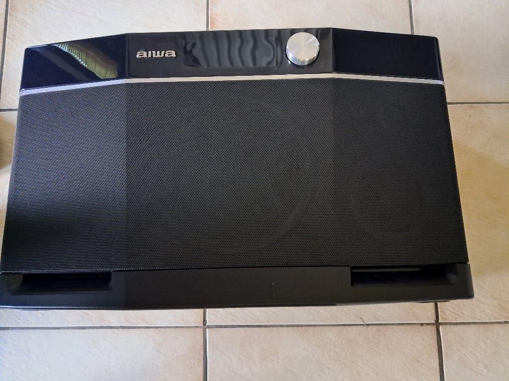 Aiwa Exos 9 (werkt enkel nog op stroomnet), Audio, Tv en Foto, Gebruikt, 120 tot 150 watt, Bluetooth, Draagbare speaker