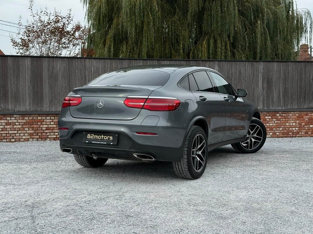 mercedes glc coupé 350e/4matic/hybride/amg/trekhaak/led, Auto's, Automaat, 4 cilinders, 2000 kg, Leder