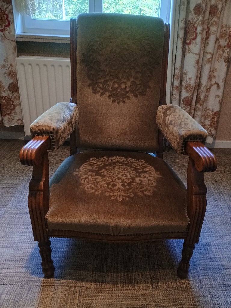 antieke, verstelbare Voltaire fauteuil, Enlèvement