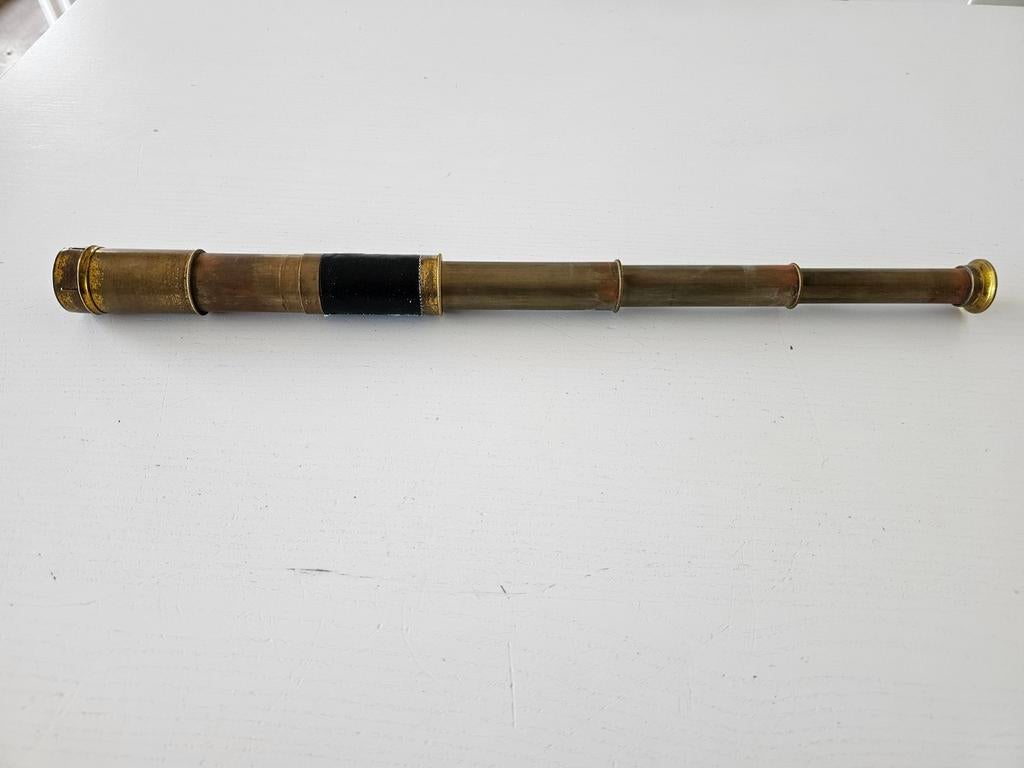 Antieke  scheepstelescoop, Antiek en Kunst, Ophalen of Verzenden