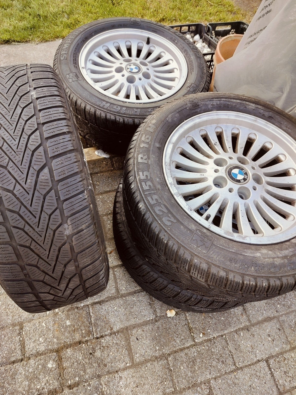 BMW ORIGINELE VELGEN BANDEN, Motoren, Ophalen of Verzenden