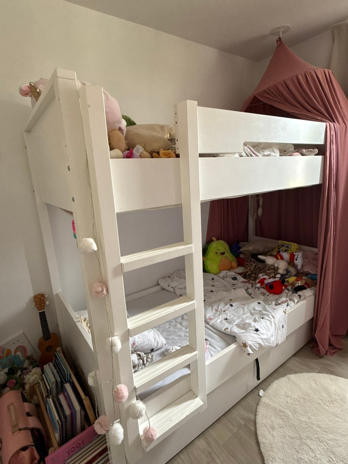 Stapelbed bopita, Huis en Inrichting, Slaapkamer | Bedden, 90 cm, Wit, Ophalen