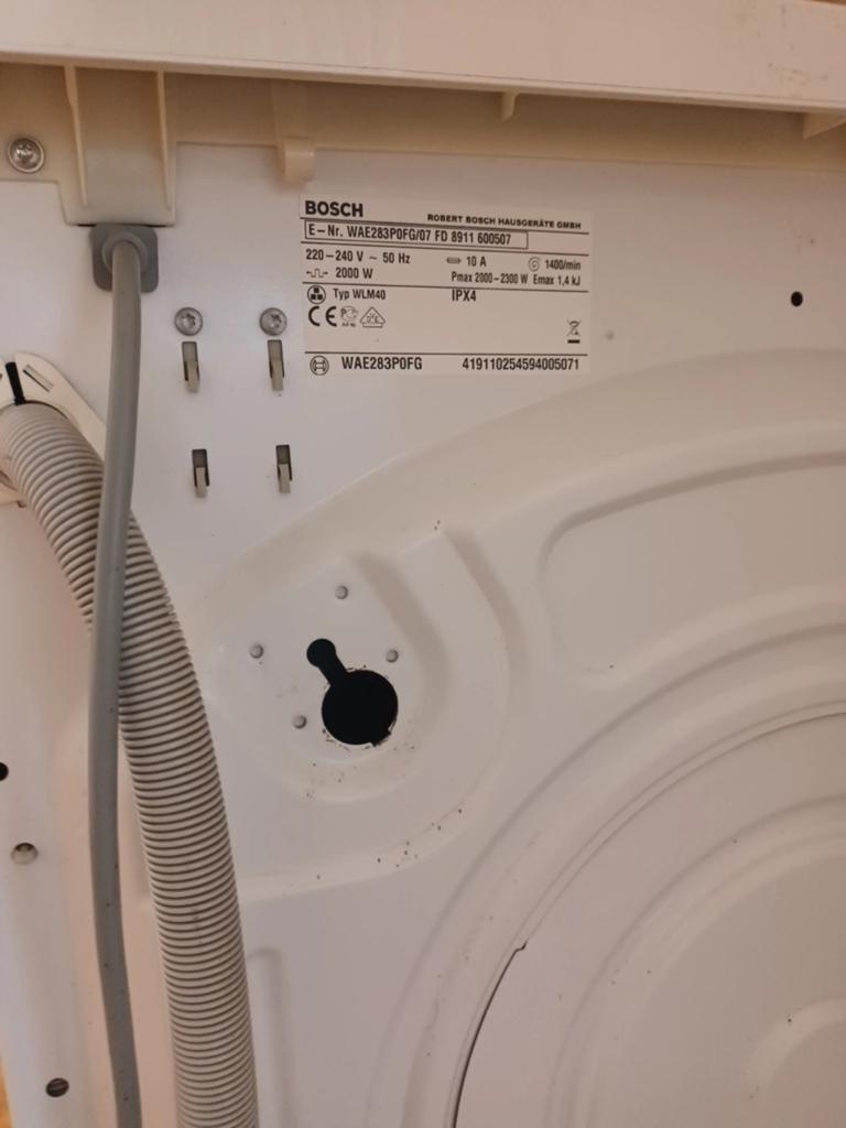Wasmachine Bosch, Elektronische apparatuur, Droogkasten, Ophalen, Gebruikt, 4 tot 6 kg, Overige typen