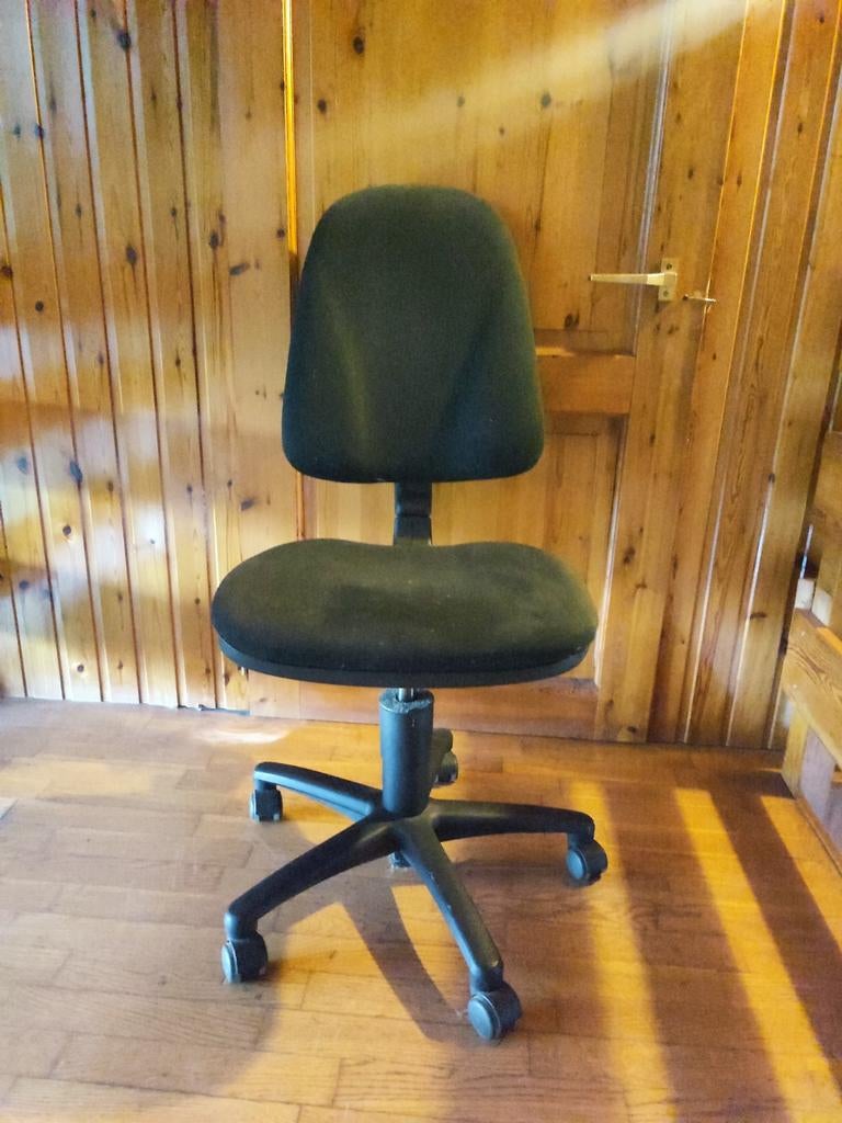 Bureau stoel verstelbaar zwart, Enlèvement, Utilisé, Noir, Chaise de bureau