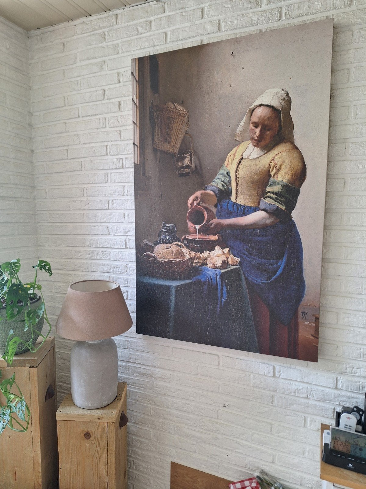 canvas melkmeisje, Antiek en Kunst, Ophalen