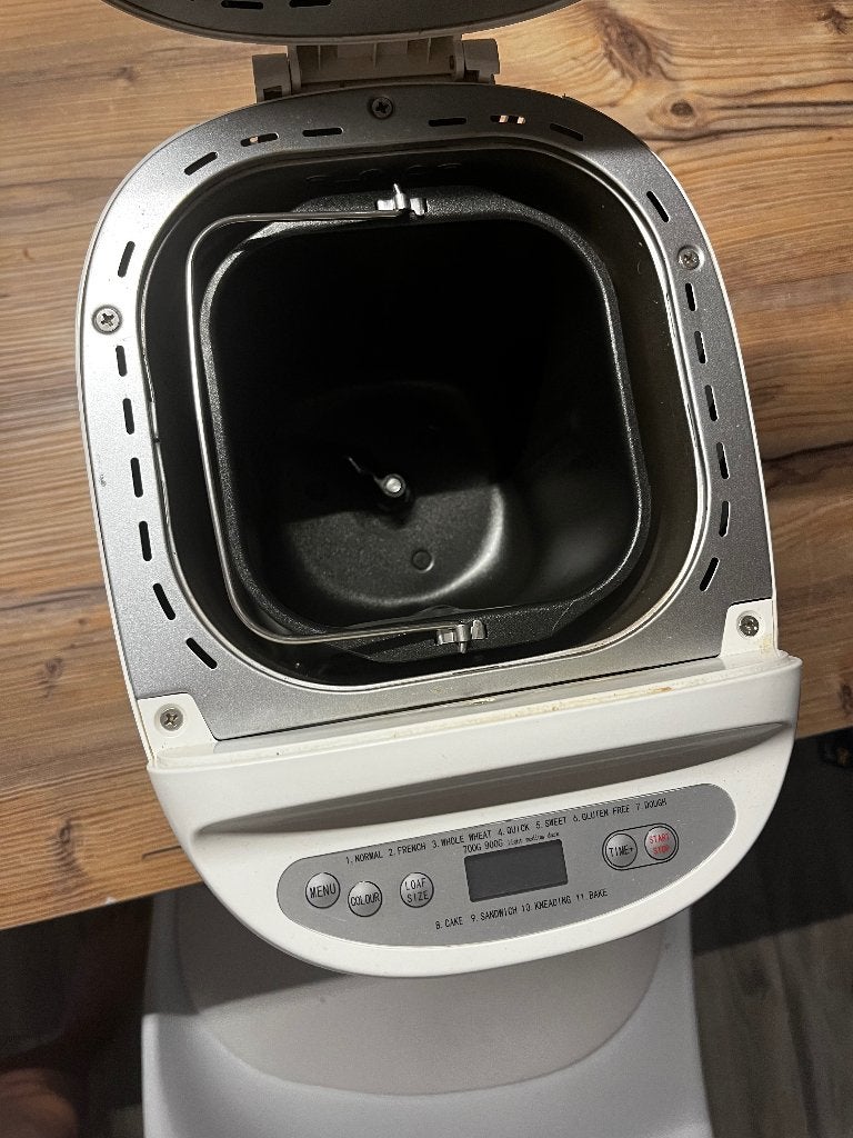 Broodbakmachine, Elektronische apparatuur, Gebruikt, Kijkvenster, 400 tot 800 gram deeg, Ophalen