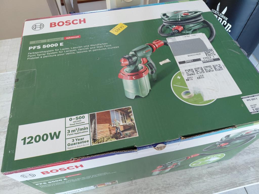Pistolet à peinture BOSCH PFS5000E, Bricolage & Construction, Outillage | Foreuses, Enlèvement ou Envoi