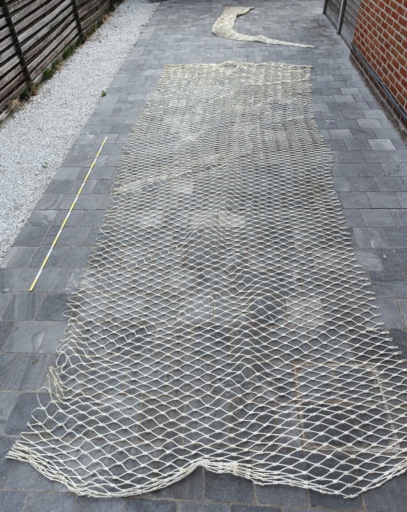 2 stuks visnet (te gebruiken als hangmat ?) - 5m, Jardin & Terrasse, Hamacs, Utilisé, Multi-personne, Extérieur, Enlèvement