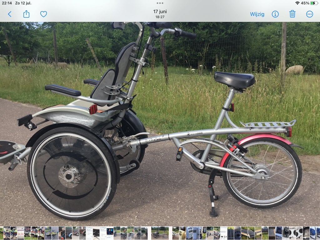 Rolstoel fiets, Enlèvement