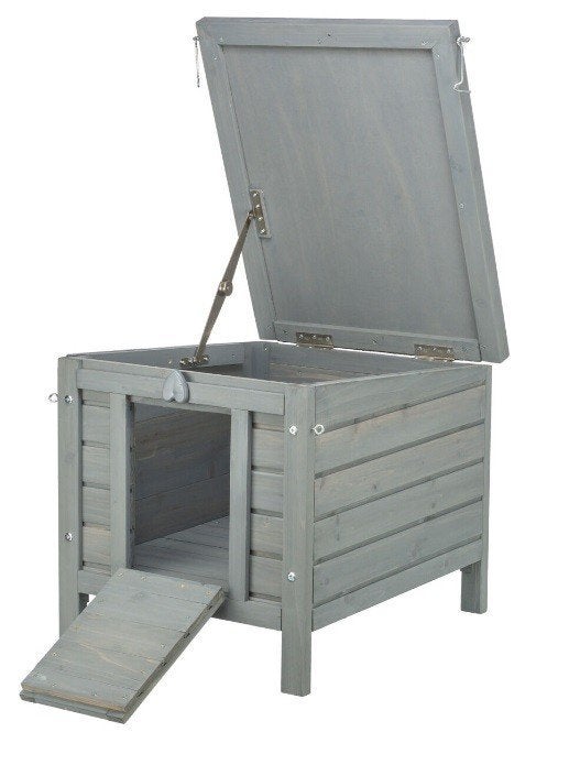 Clapier à lapins en bois XS Natura Grey, Neuf, Niche, Moins de 60 cm, Cobaye