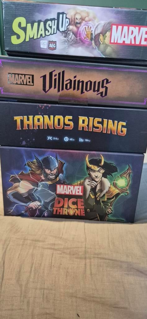 Pakket Marvel Themed Boardgames, Hobby en Vrije tijd, Gezelschapsspellen | Bordspellen, Ophalen of Verzenden, Gebruikt