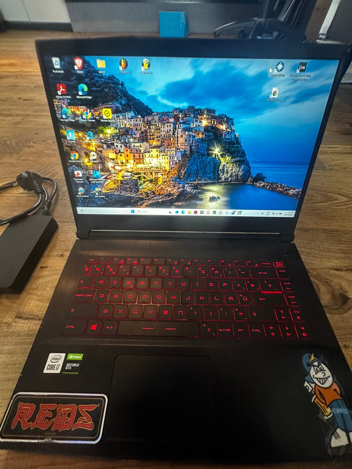 MSI Gaming Laptop, Computers en Software, Windows Laptops, Gebruikt, Azerty, Gaming, Ophalen
