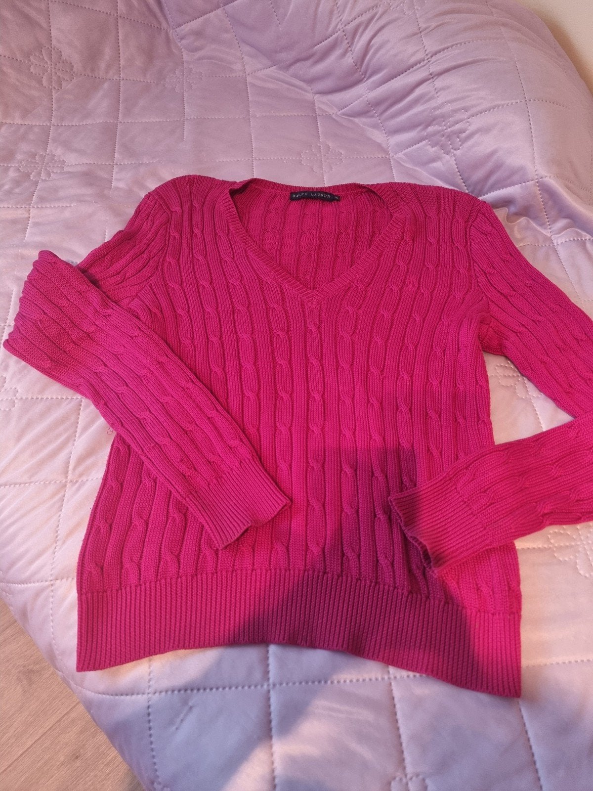 Luxe Ralph Lauren trui – donkerroze Pima Cotton – XL  Nieuw, Vêtements | Femmes, Pulls & Gilets, Ralph Lauren, Enlèvement ou Envoi