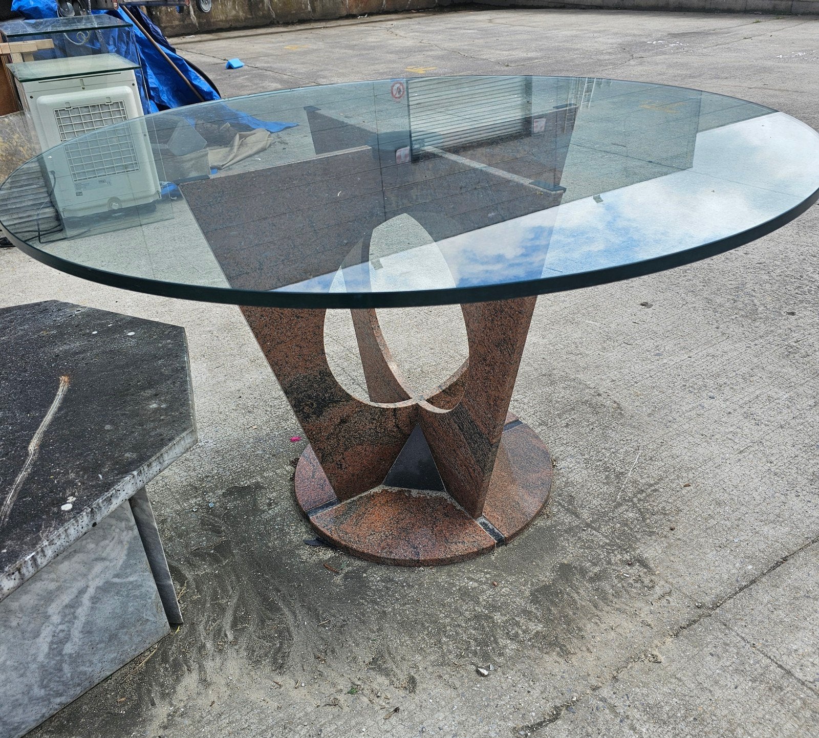 Table de salle a manger, Maison & Meubles, Enlèvement, Verre