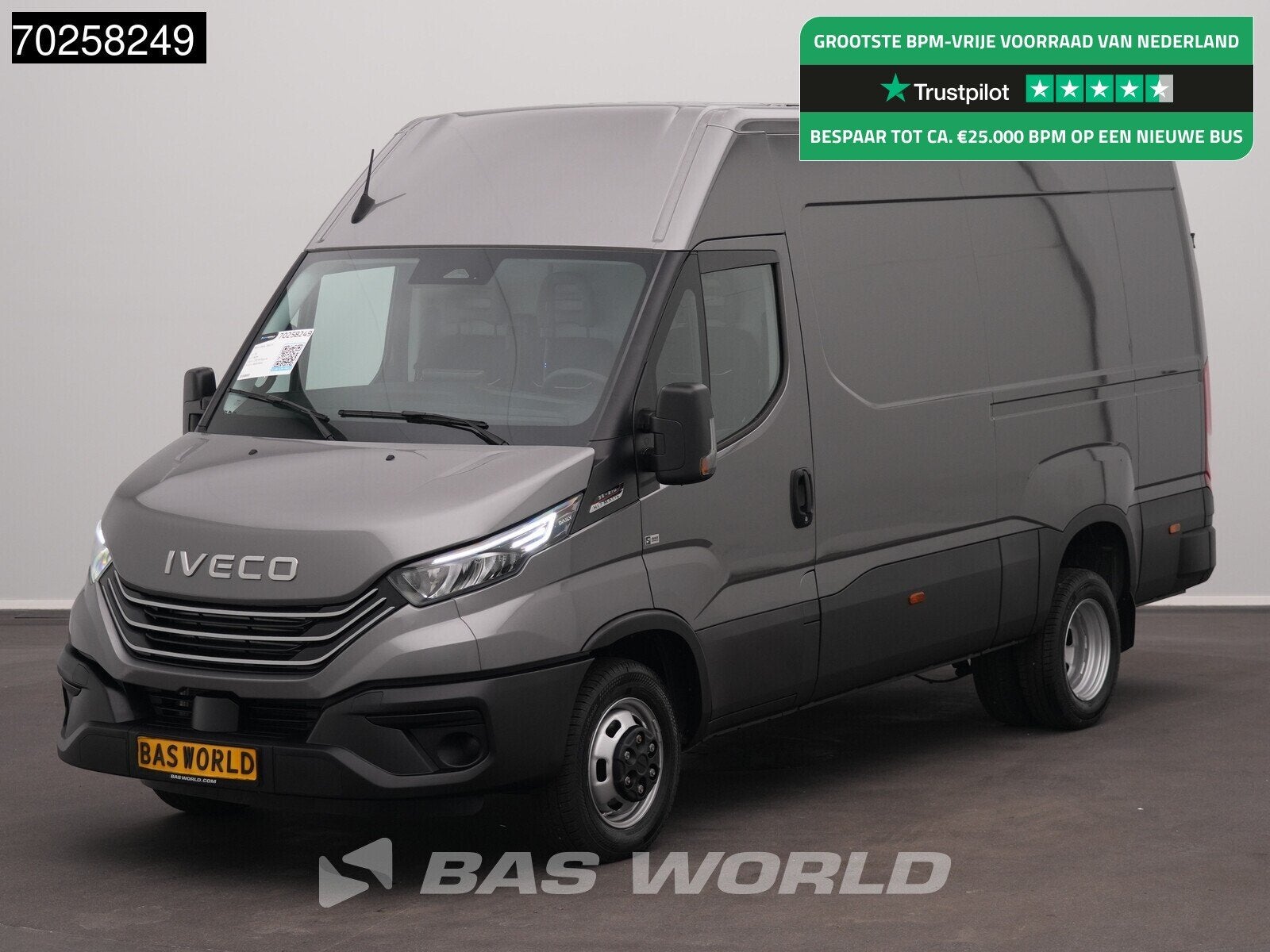 Iveco Daily 35C21 BPM VRIJ! 3.0L Automaat 210PK L2H2 2025-Mo, Auto's, Stof, Euro 6, 4 cilinders, Iveco