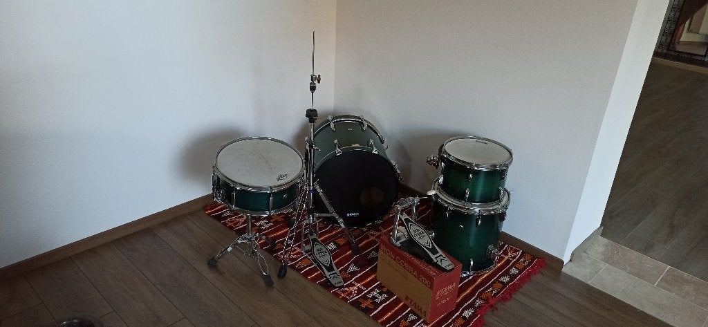 Kit de batterie acoustique 4 pièces, Enlèvement, Utilisé, Autres marques