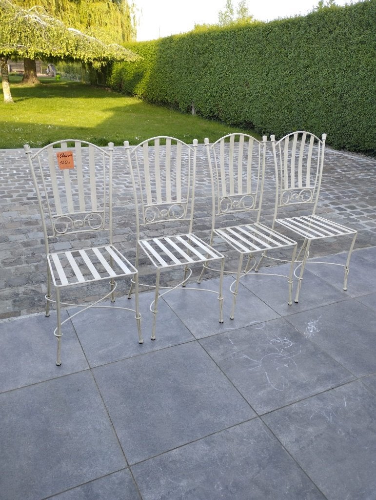 Chaises en fer forgé, Jardin & Terrasse, Enlèvement, Utilisé, Métal