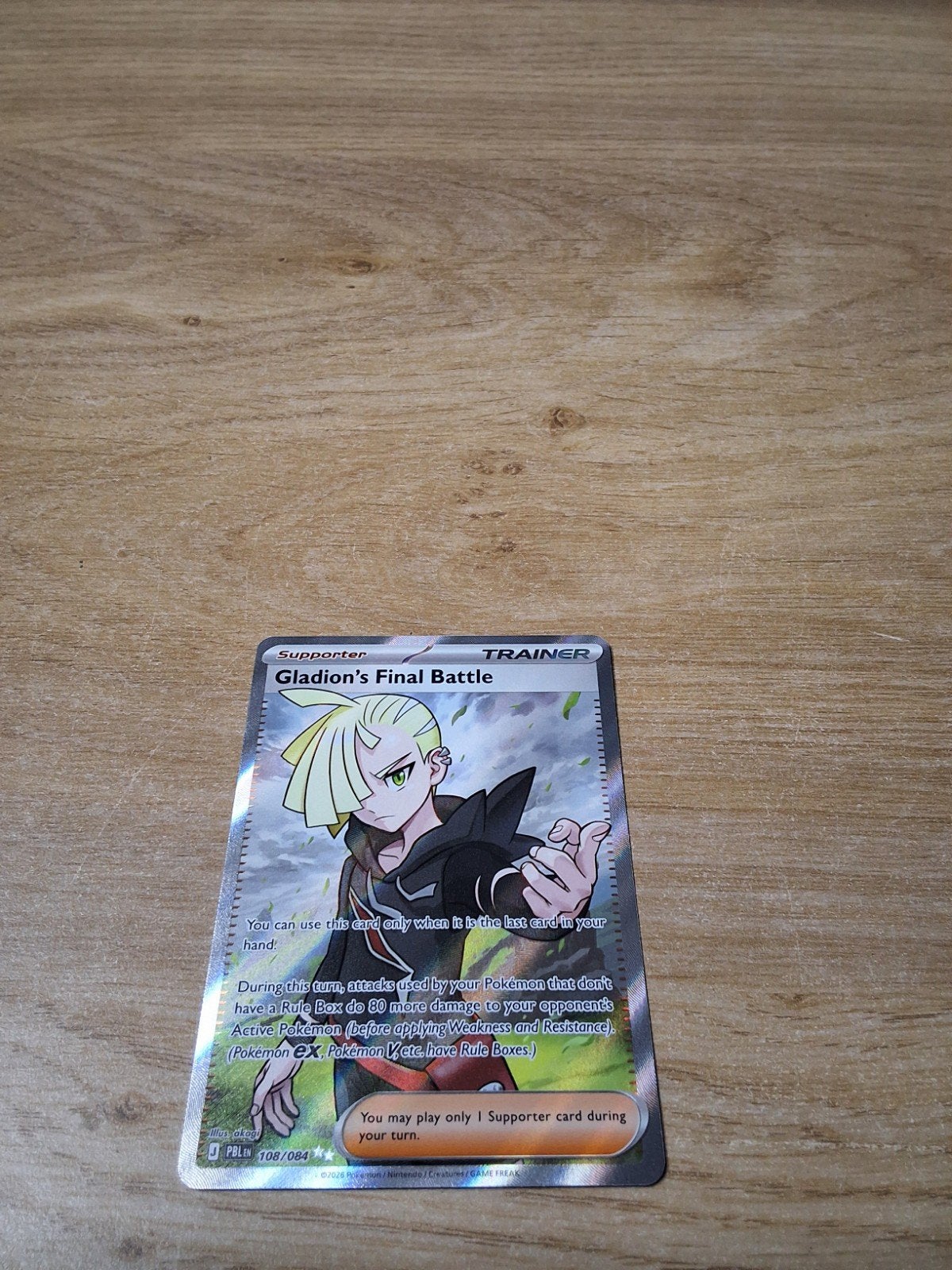 gladion's final battle PBL 108/084, Hobby & Loisirs créatifs, Jeux de cartes à collectionner | Autre, Enlèvement