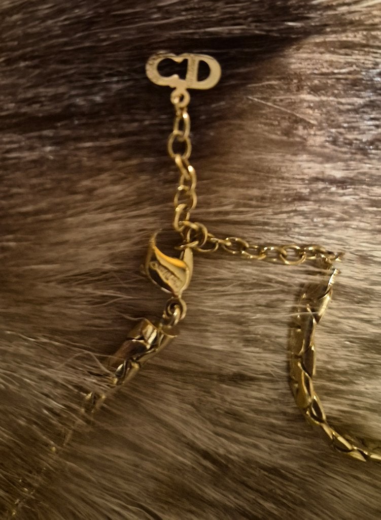 schitterende  ketting van christian dior, Overige materialen, Verstelbaar, Ophalen of Verzenden, Zo goed als nieuw