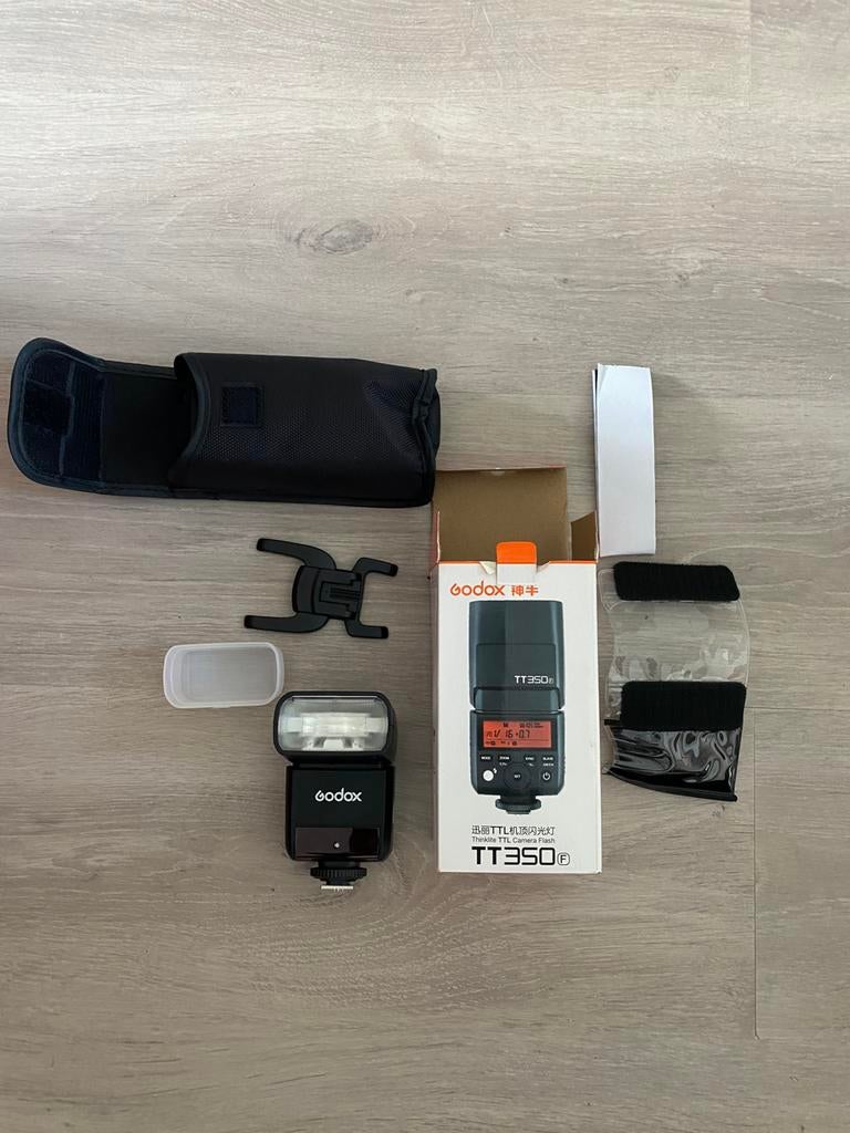 Godox TT350 flitser fuji, Ophalen, Zo goed als nieuw