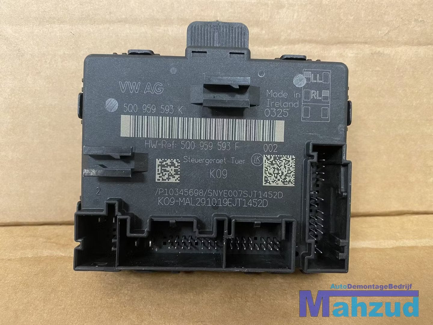 VW GOLF 7 7.5 Links voor deur module 2012-2019 5Q0959593K, Volkswagen, Volkswagen AG, Vw@volkswagen.de, Utilisé