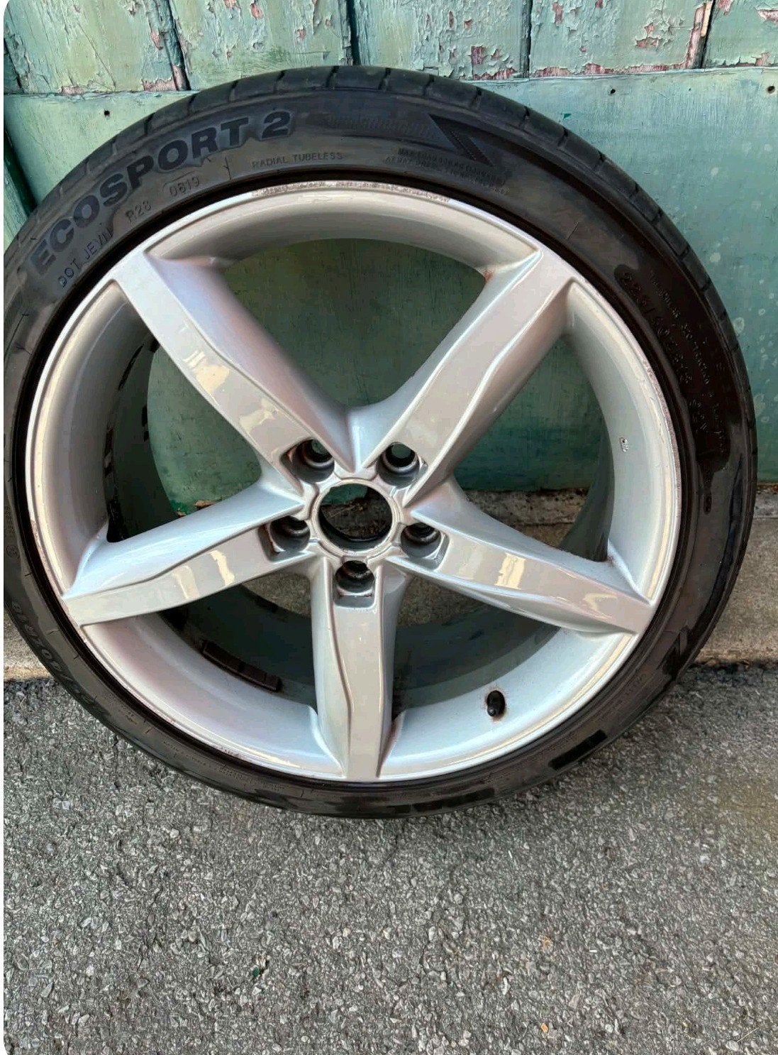 Audi  4 zomer banden met Velgen 225/40/18, Auto-onderdelen, Banden en Velgen, Ophalen, 18 inch, Gebruikt, Band(en)