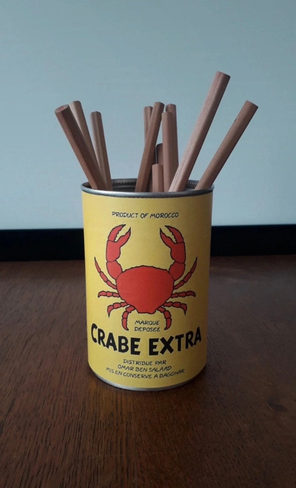 Tintin Kuifje boîte à conserve crabe extra : pot à crayons, Enlèvement ou Envoi, Tintin, Comme neuf, Autres types
