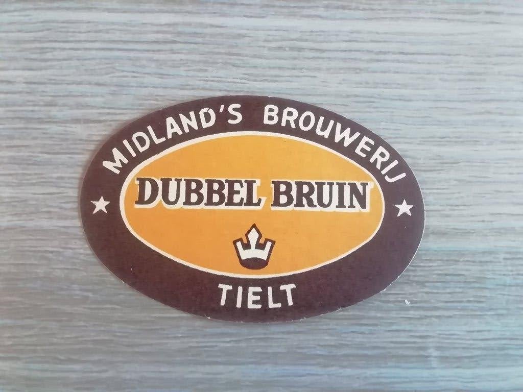 Bier etiket midland's brouwerij Tielt, Verzamelen, Biermerken, Ophalen of Verzenden