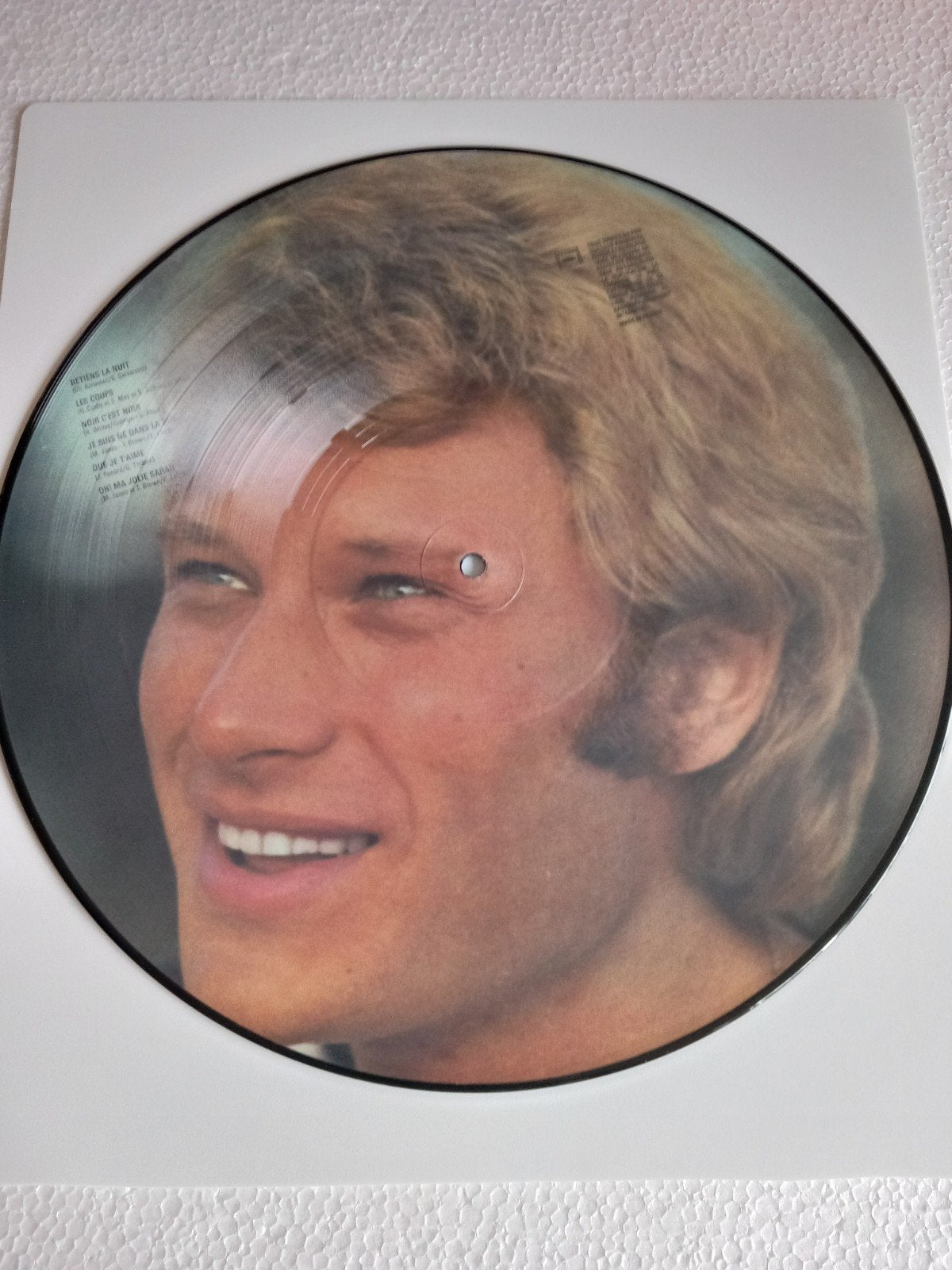 JOHNNY HALLYDAY . PICTURE DISC. LP, Picture disc, Enlèvement ou Envoi, LP