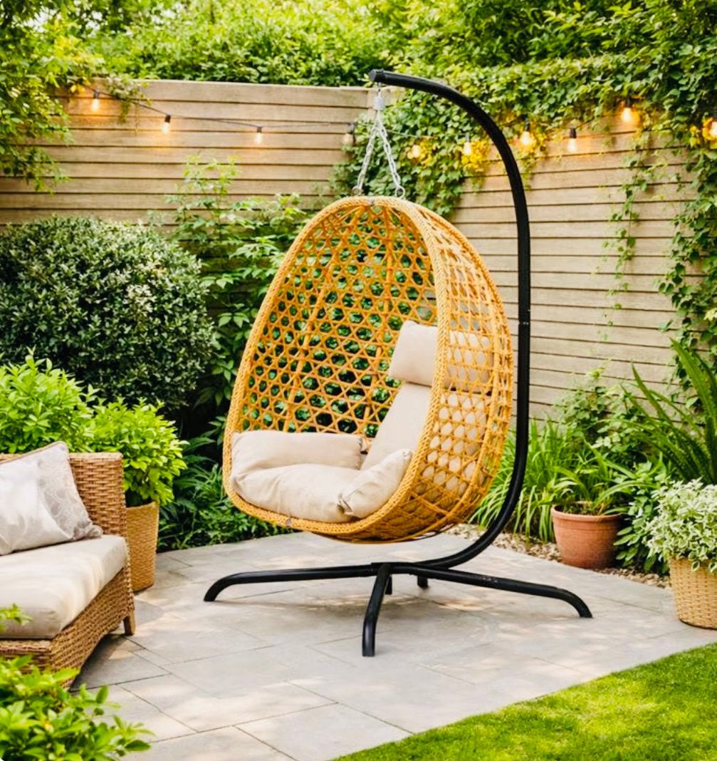 Tuinstoel Eivormig te koop!, Enlèvement, Comme neuf