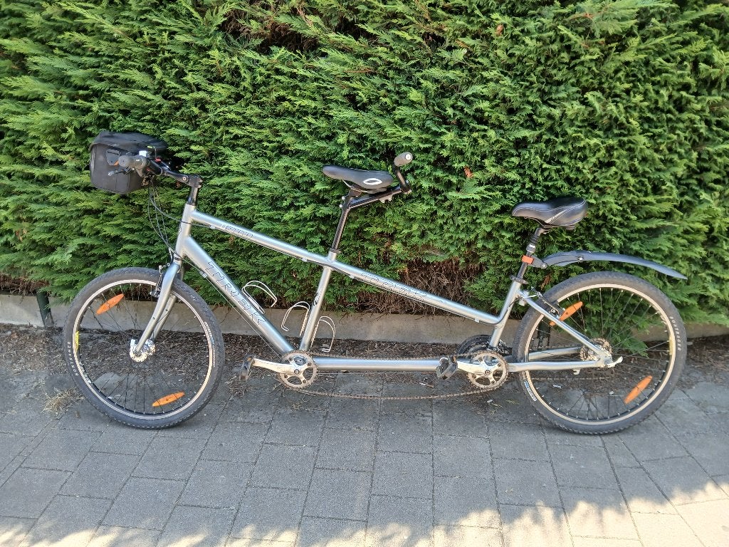 Randonnée en tandem en vélo de montagne en aluminium, Enlèvement, Plus de 20 vitesses, Frein sur jante, Trek