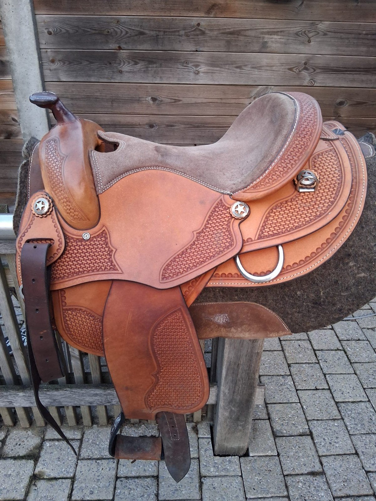 selle western, Animaux & Accessoires, Étriers inclus, Siège semi-creux, Récréation, Enlèvement