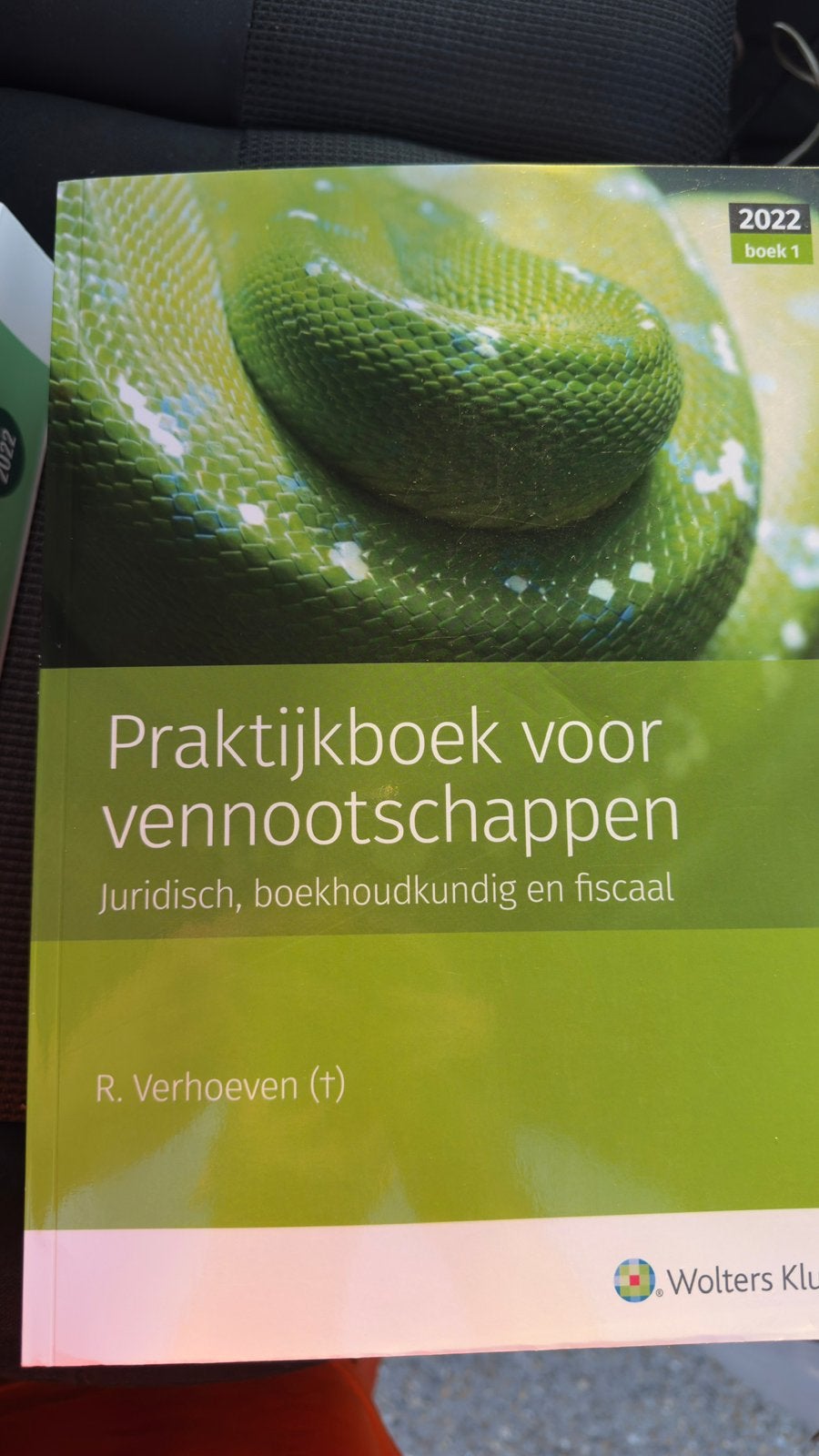 Praktijkboek voor vennootschappen 2022 boek 1, Ophalen of Verzenden, Zo goed als nieuw