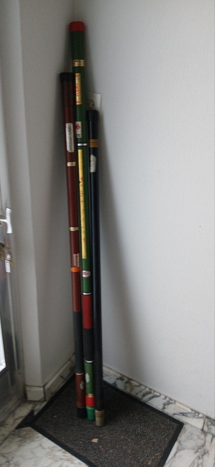 vis materiaal, Ophalen, Gebruikt, Complete hengel
